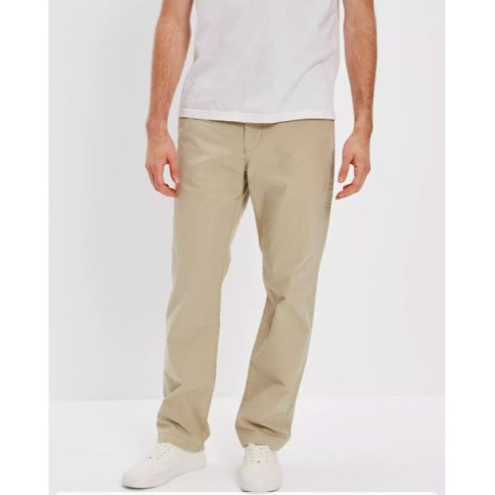 American Eagle Extreme Flex Straight Leg Pants Chino Men Size 28 x 30 Slim Fit